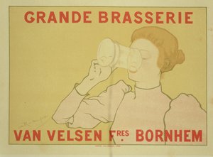 Riproduzione di un poster pubblicitario della 